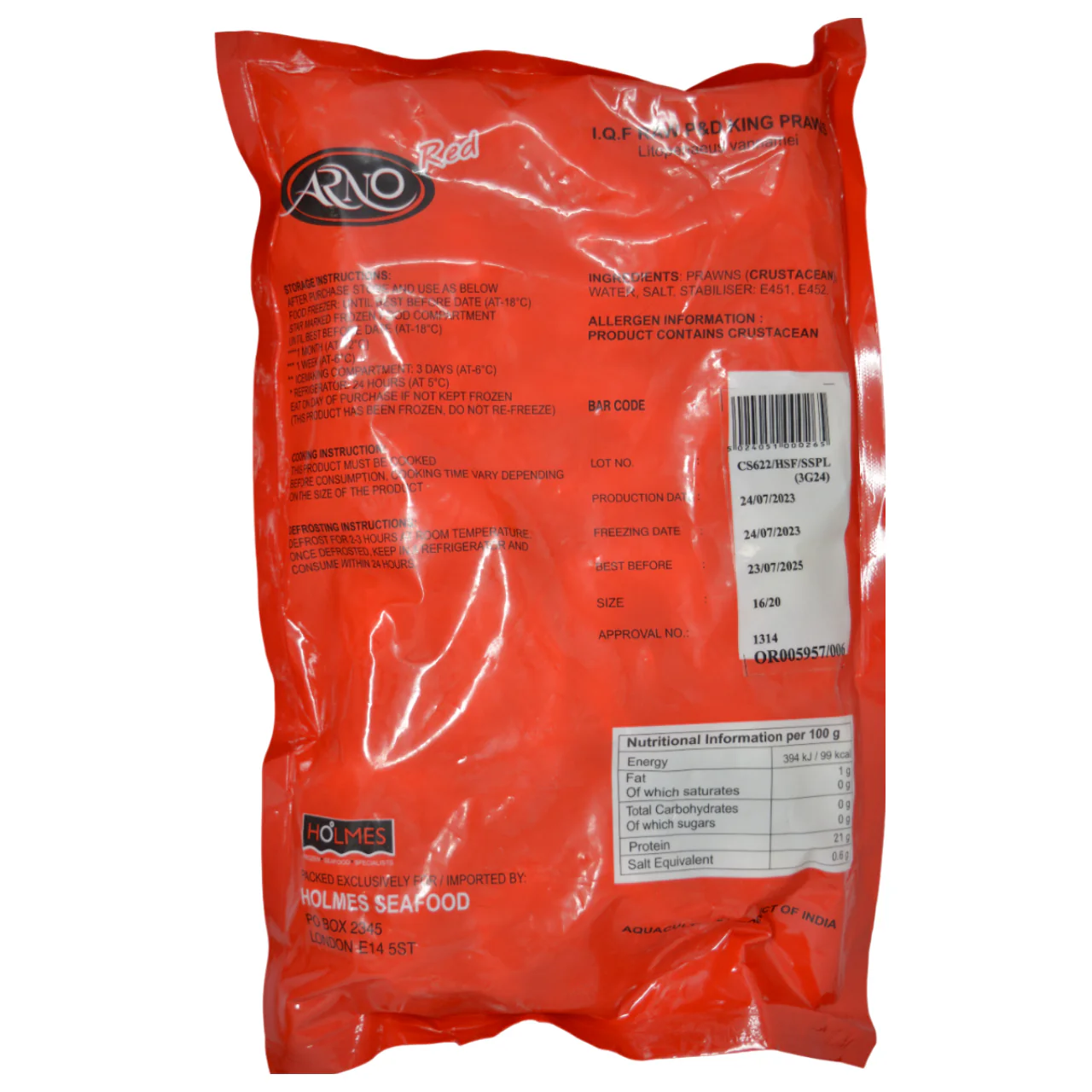 16-20 Iqf P&D Vannamei King Prawns (Gw 1Kg) - Image 2