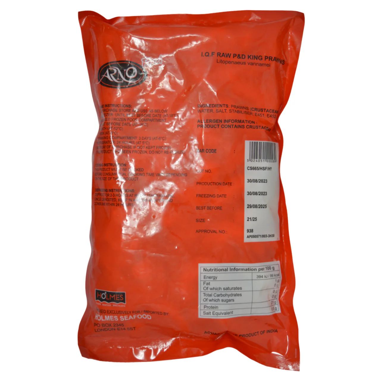 21-25 Iqf P&D Vannamei King Prawns (Gw 1Kg) - Image 2