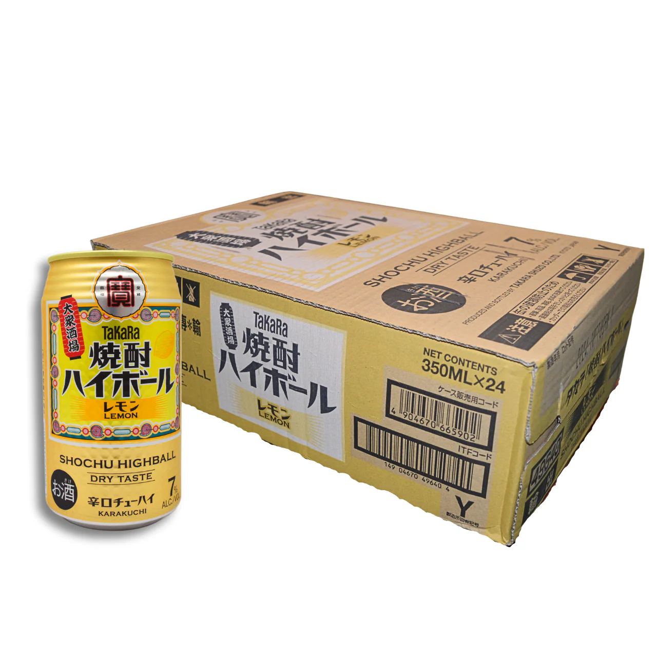【Bundle】Takara Shochu Highball Lemon 350ml 7% (24 cans)