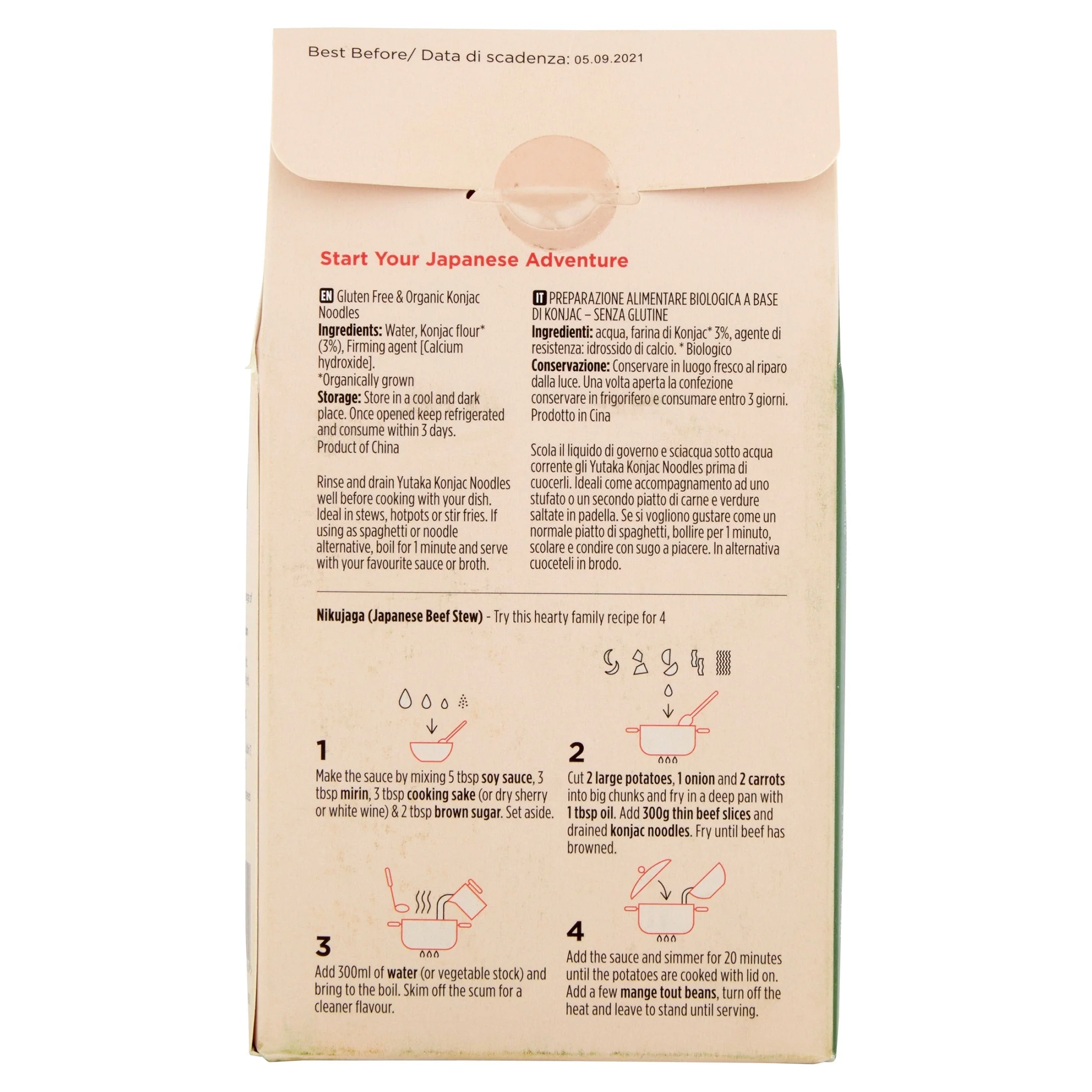 【Bundle】 Yutaka Organic Konjac Noodles 313g × 6 - Image 3