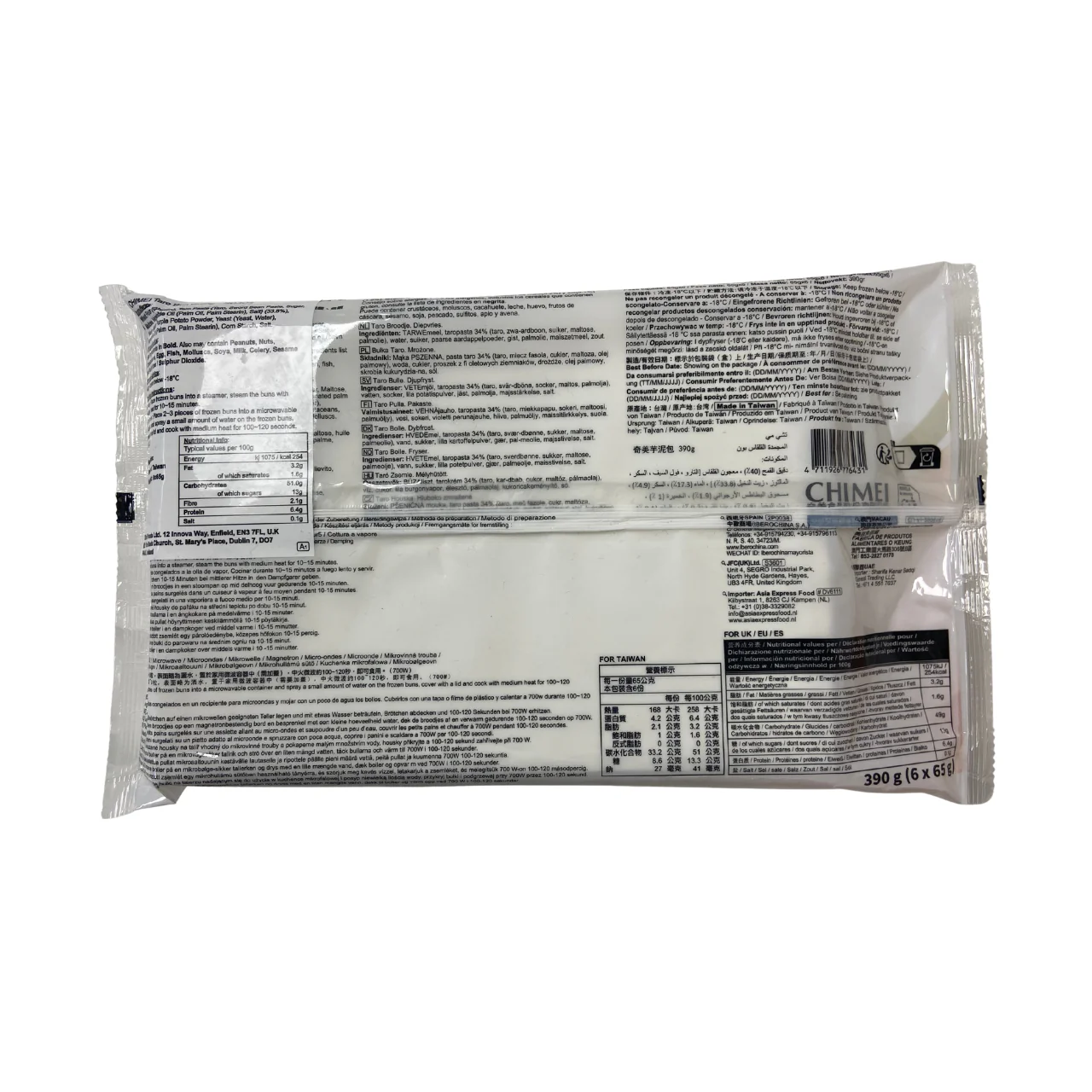 Chimei Taro Bun 6x65g - Image 2