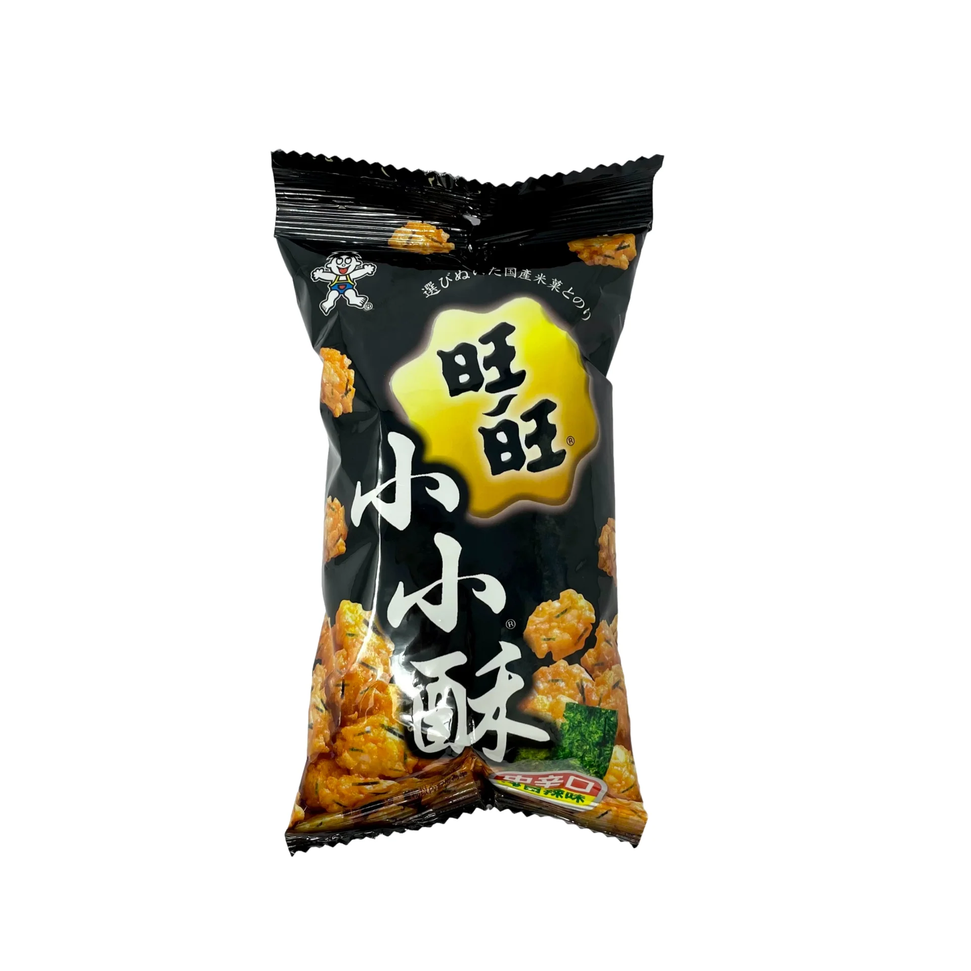 Want Want Mini Rice Crackers Seaweed Flavour 60g