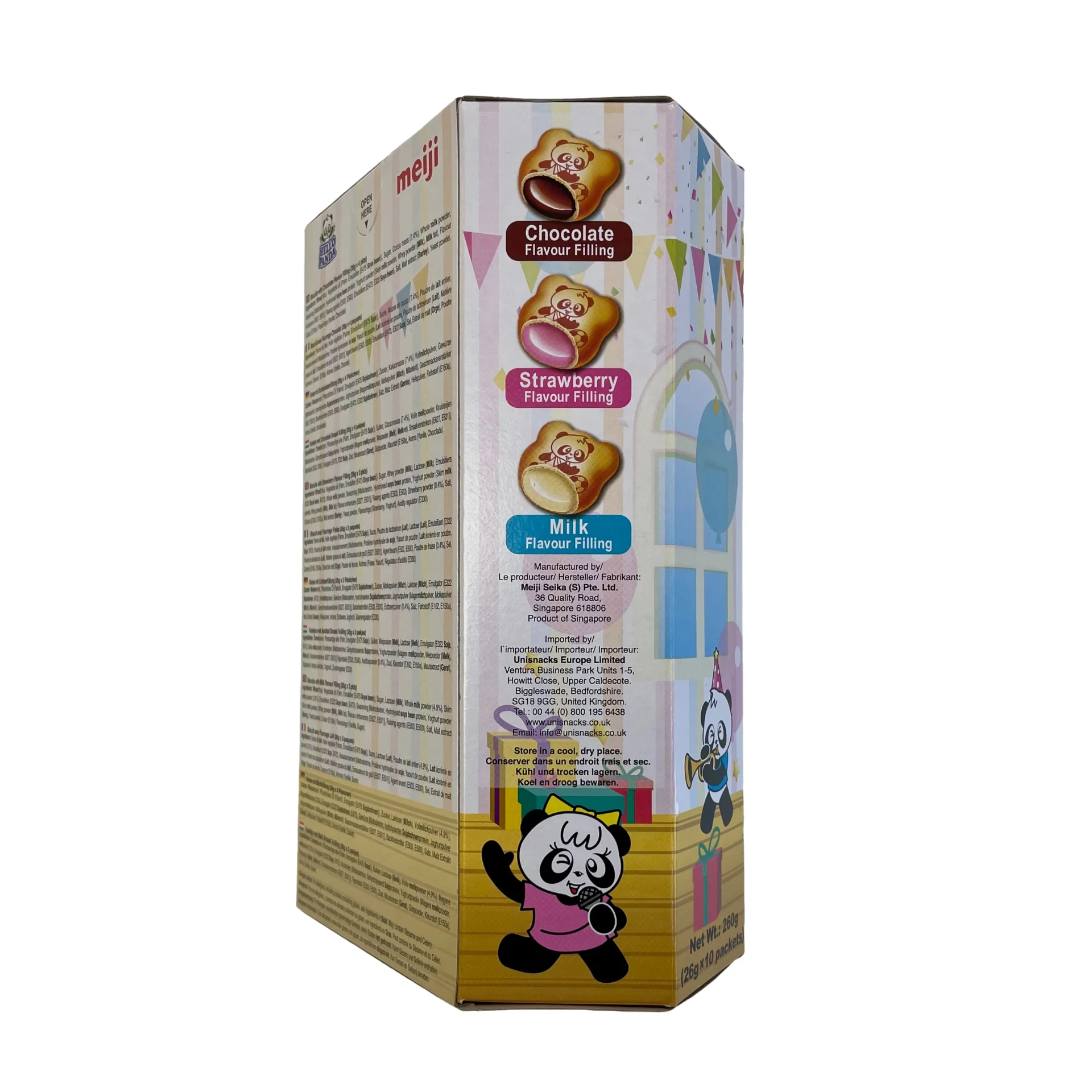 Meiji Hello Panda Assorted Flavours Biscuits (10 Pkt) 260g - Image 4