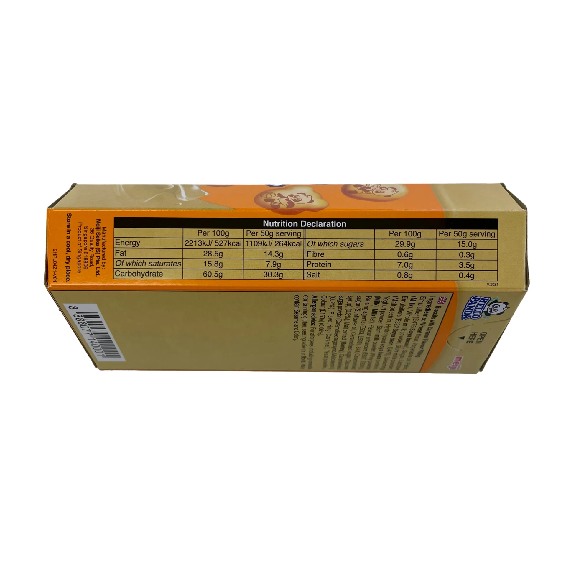 Meiji Hello Panda Caramel Biscuit 50g - Image 3