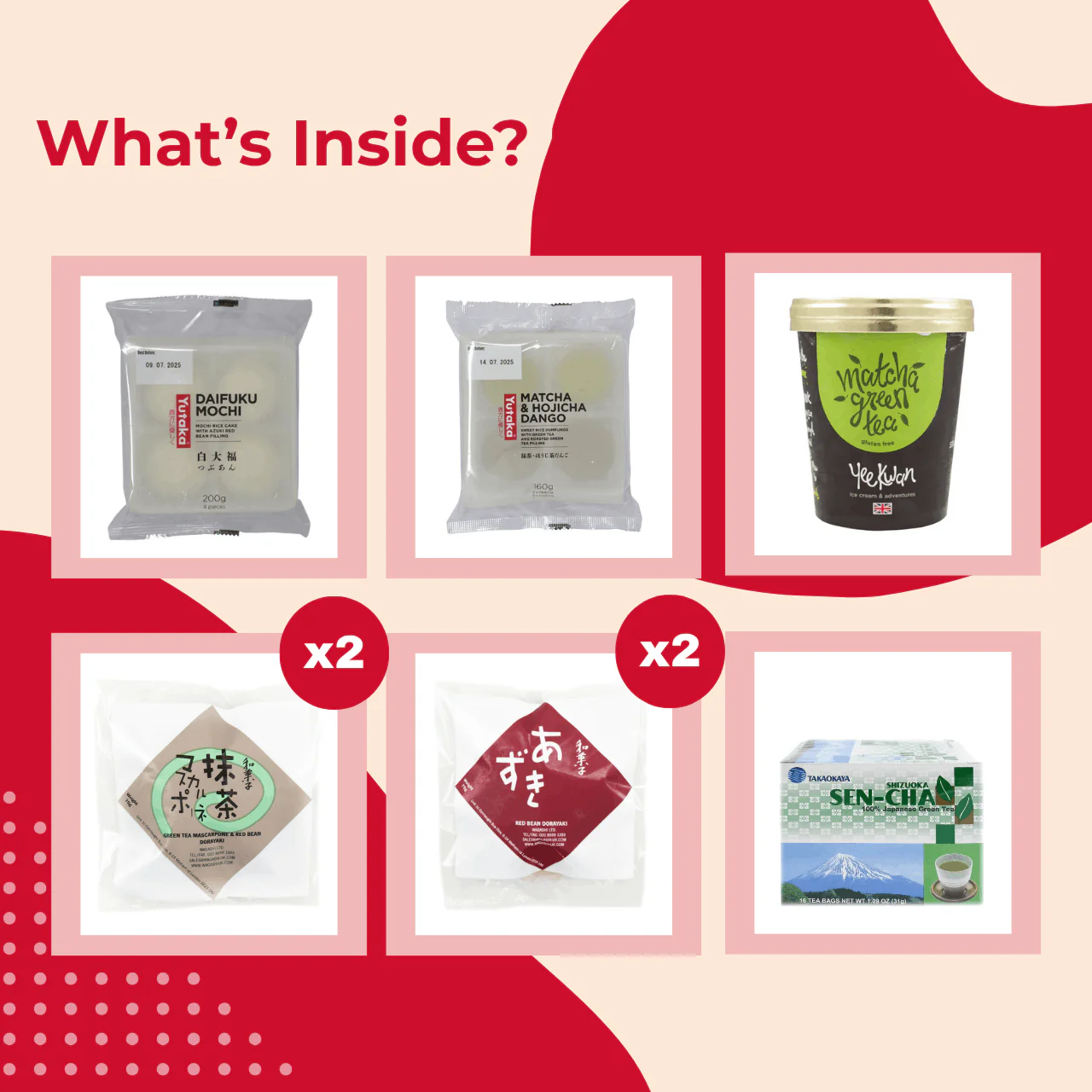 Experience Japanese Tea Time! Mochi Ice Cream & Traditional Wagashi Kit - Image 2