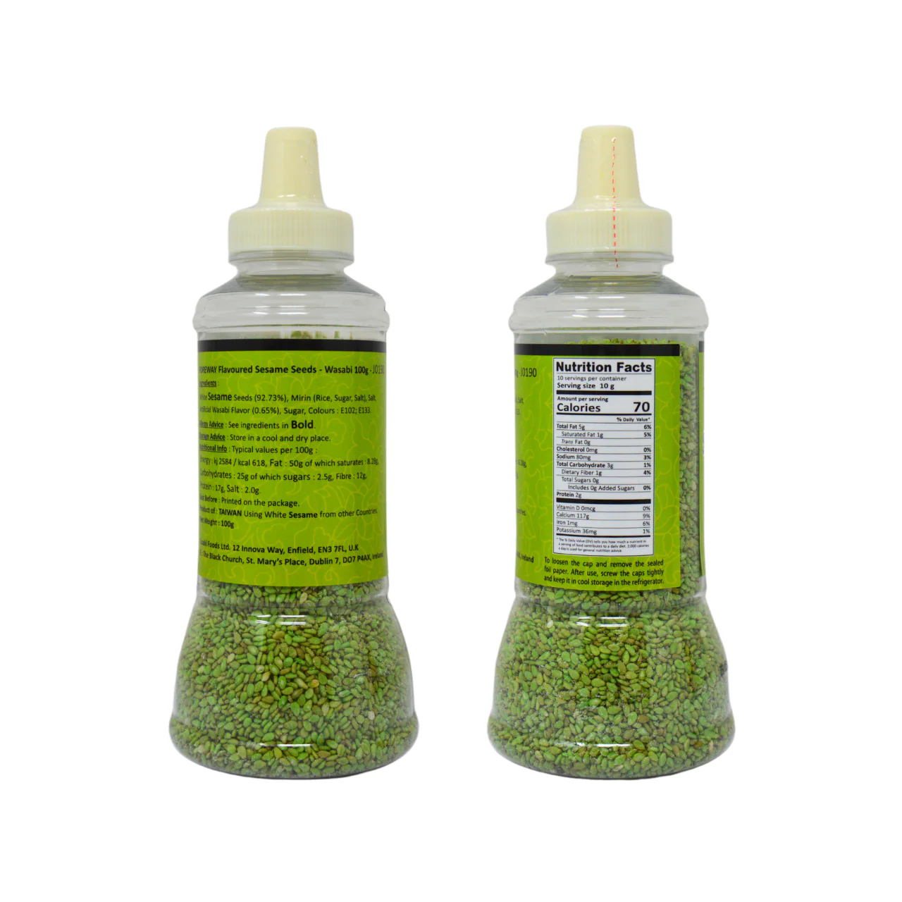 Foreway Flavoured Sesame Seeds - Wasabi 100g *BEST BEFORE DATE – 28/05/2026 - Image 2
