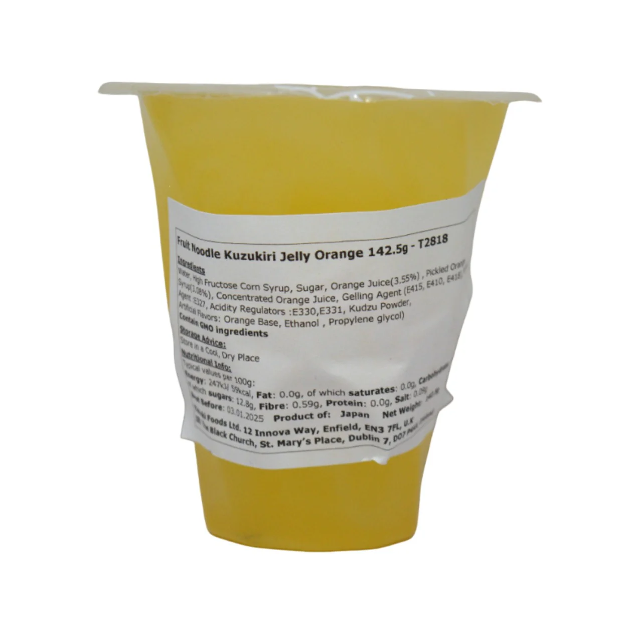 Fruit Noodle Kuzukiri Jelly Orange 142.5g - Image 3