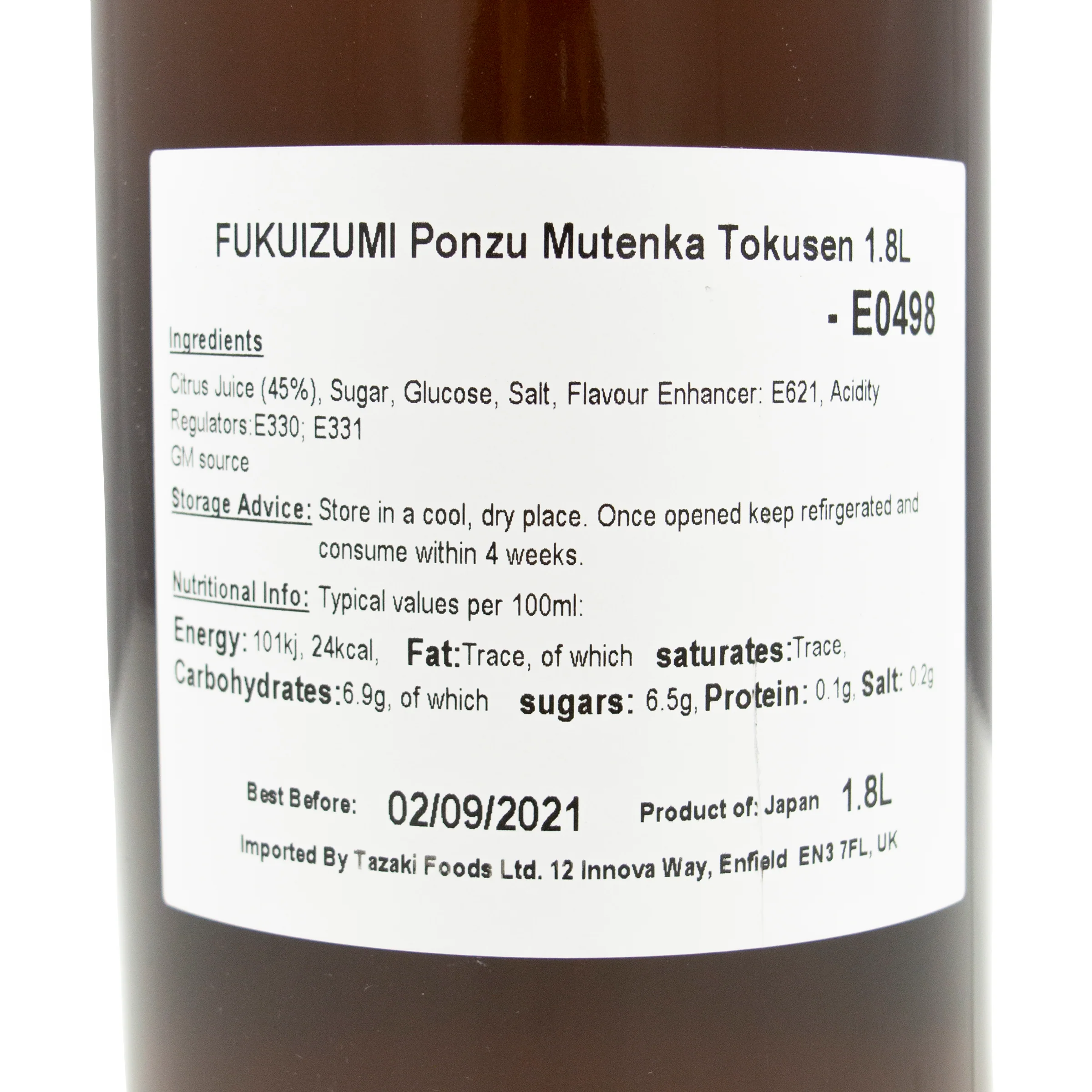 Fukuizumi Ponzu - Citrus Sauce 1.8L - Image 3