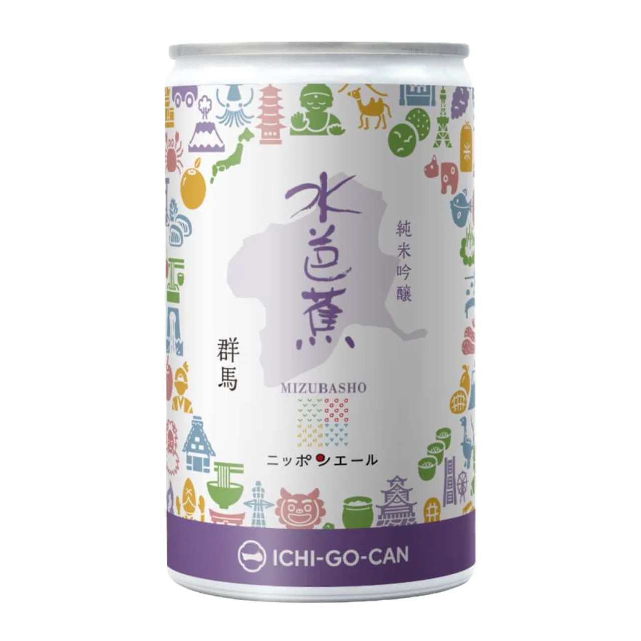 ICHI-GO-CAN Mizubasho Junmai Ginjo Sake 180ml 15%