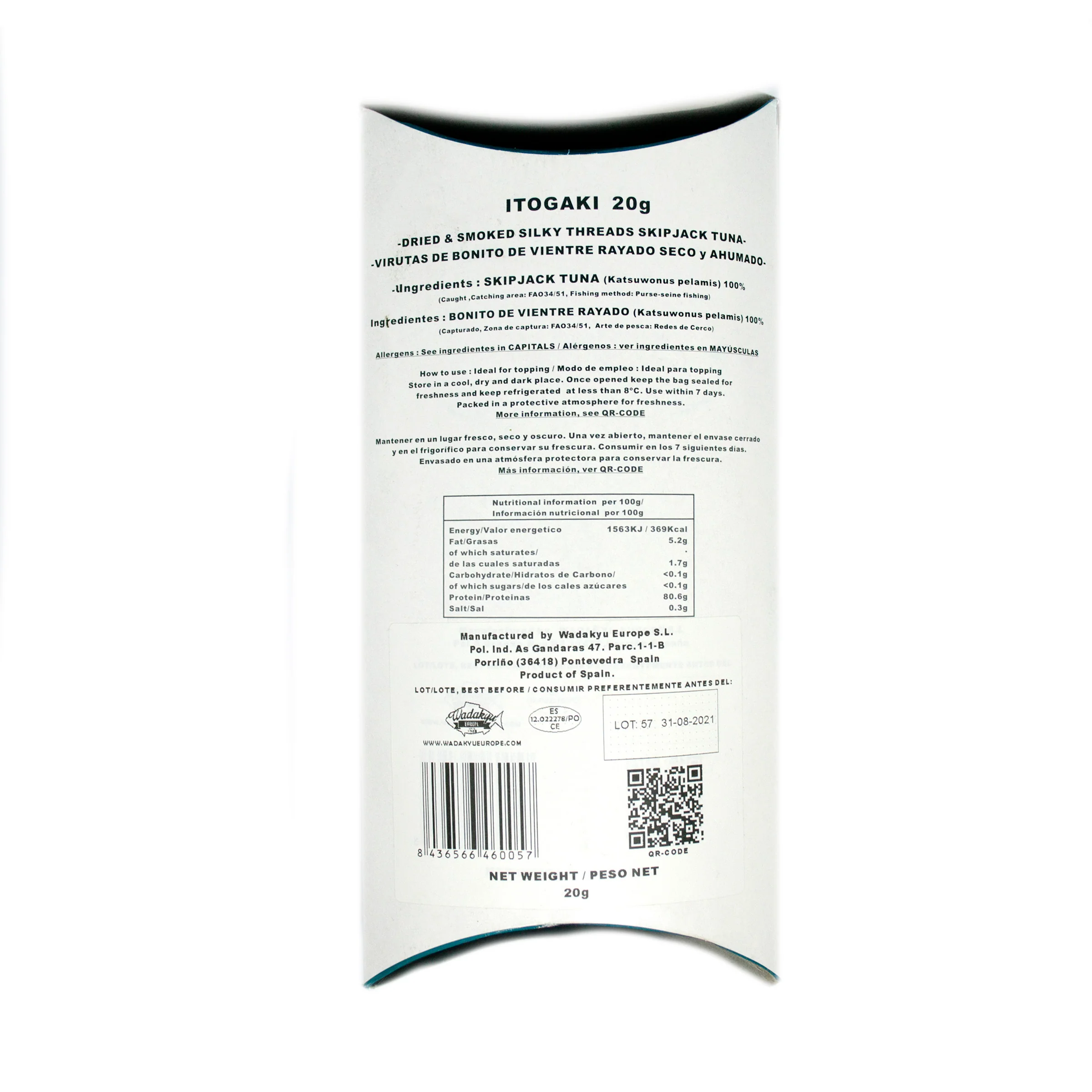 Wadakyu Itogaki Silky Thread Bonito Flakes 20g - Image 2