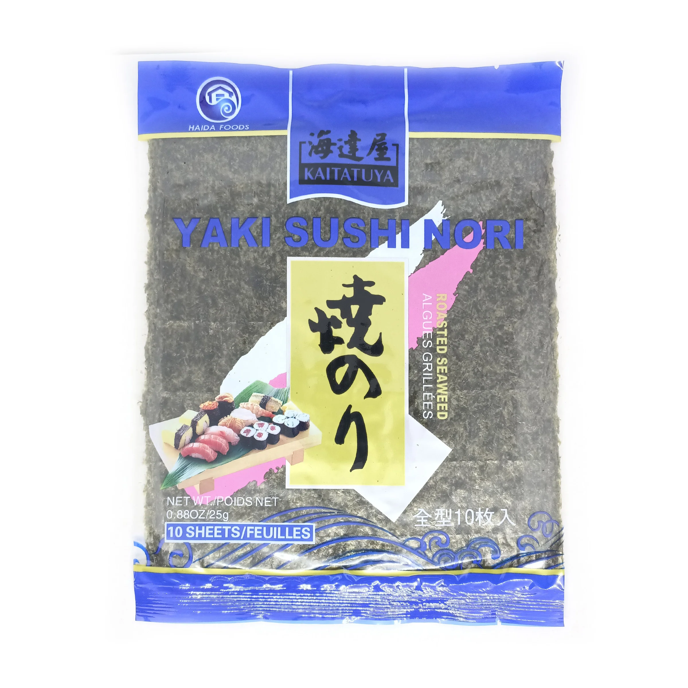 Kaitatuya Roasted Seaweed Blue Full Size 10pc