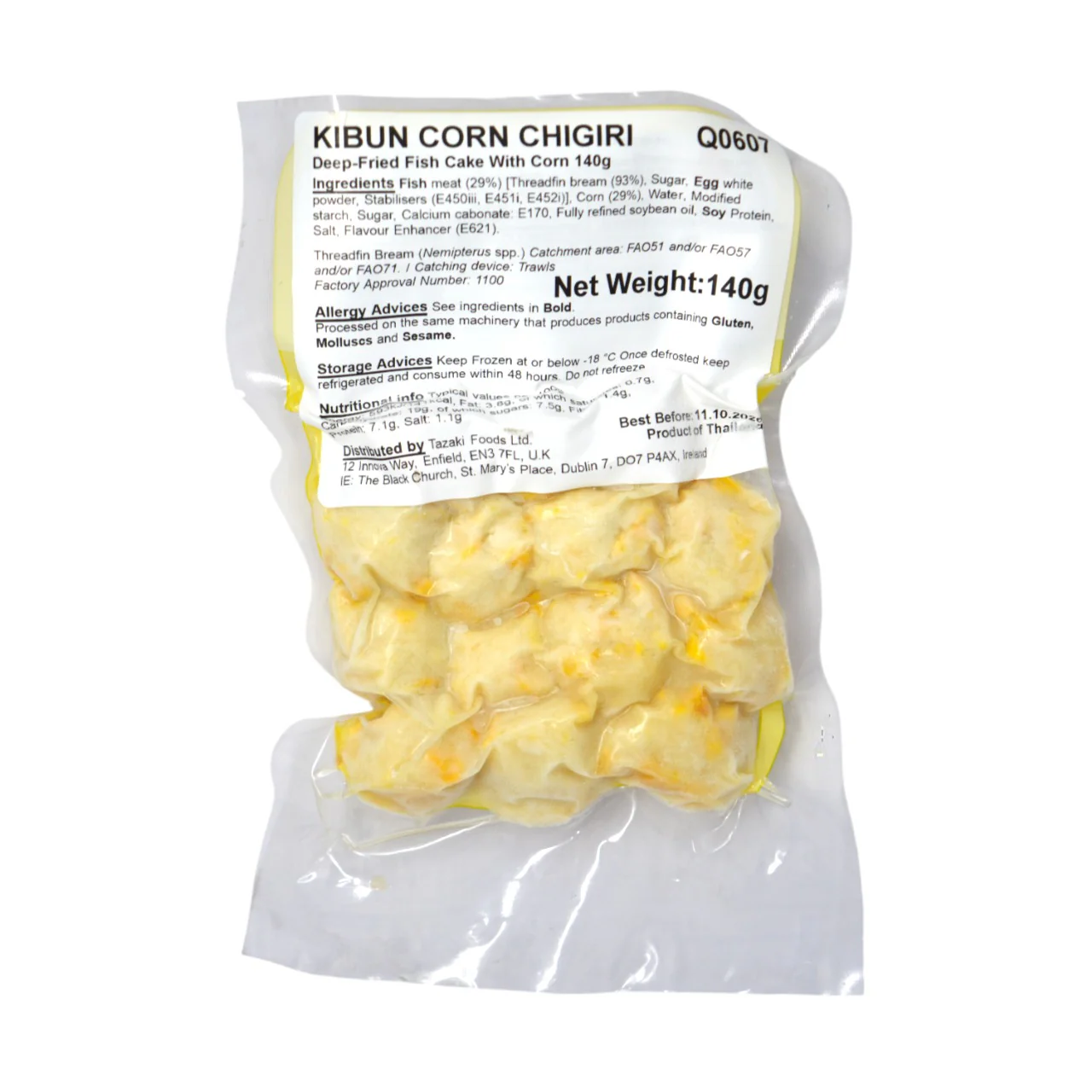 Kibun Corn Chigiri - Deep-Fried Surimi With Corn 140g - Image 2