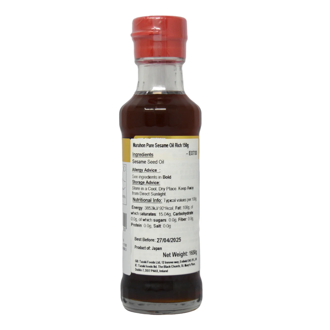 Maruhon Pure Sesame Oil Rich 150g - Image 2
