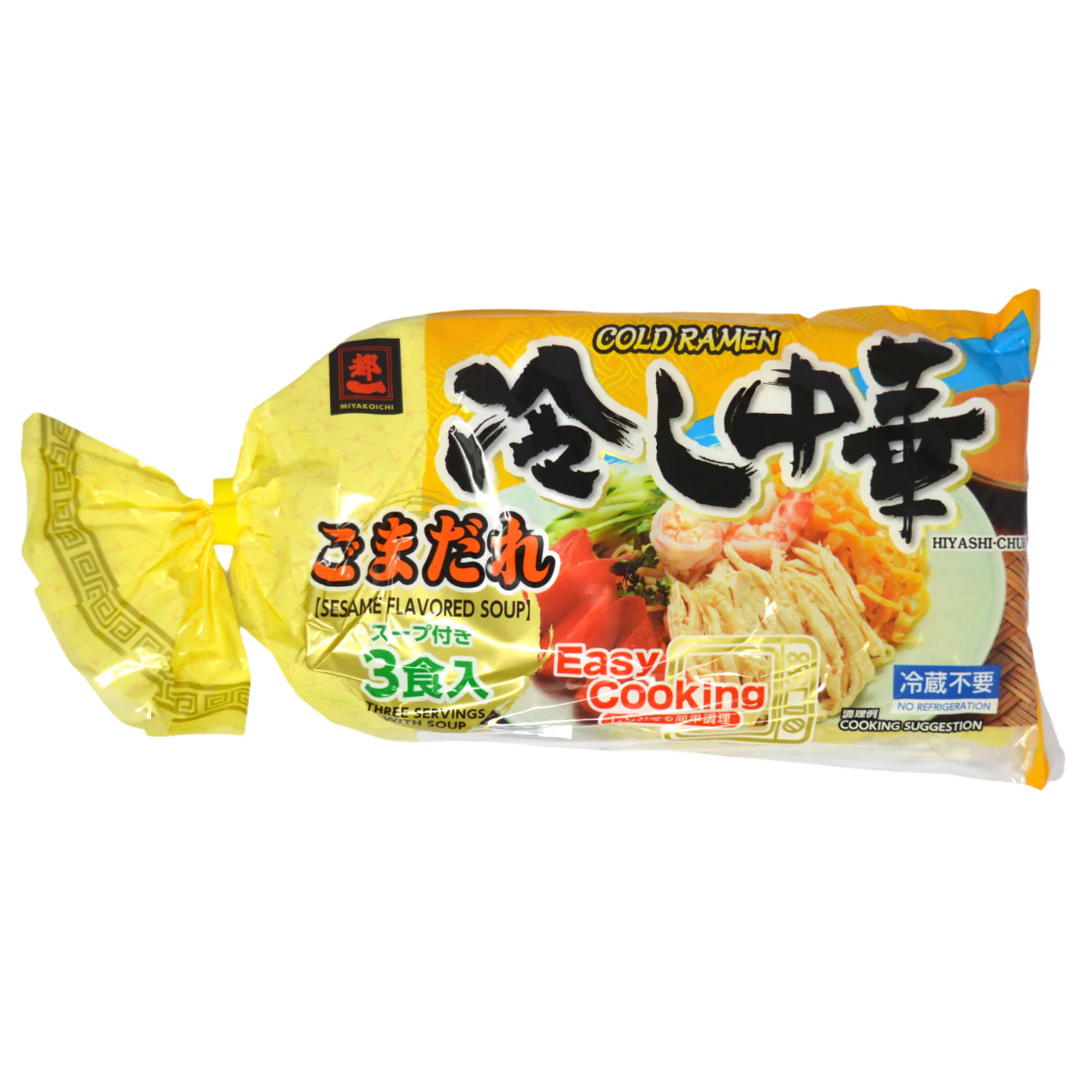 Miyakoichi Hiyashi Chuka  (Cold Ramen) with Sesame Sauce 3pc 675g Total