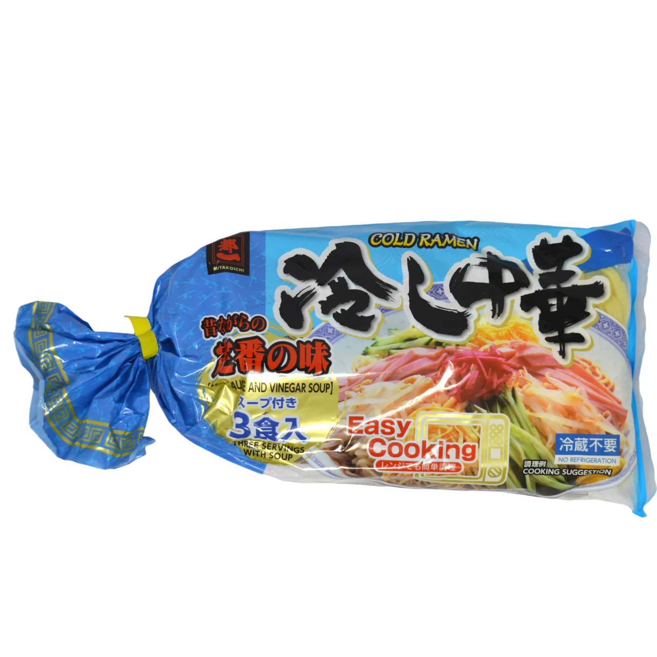 Miyakoichi Hiyashi Chuka -Cold Ramen with Soup 3pc (690g)