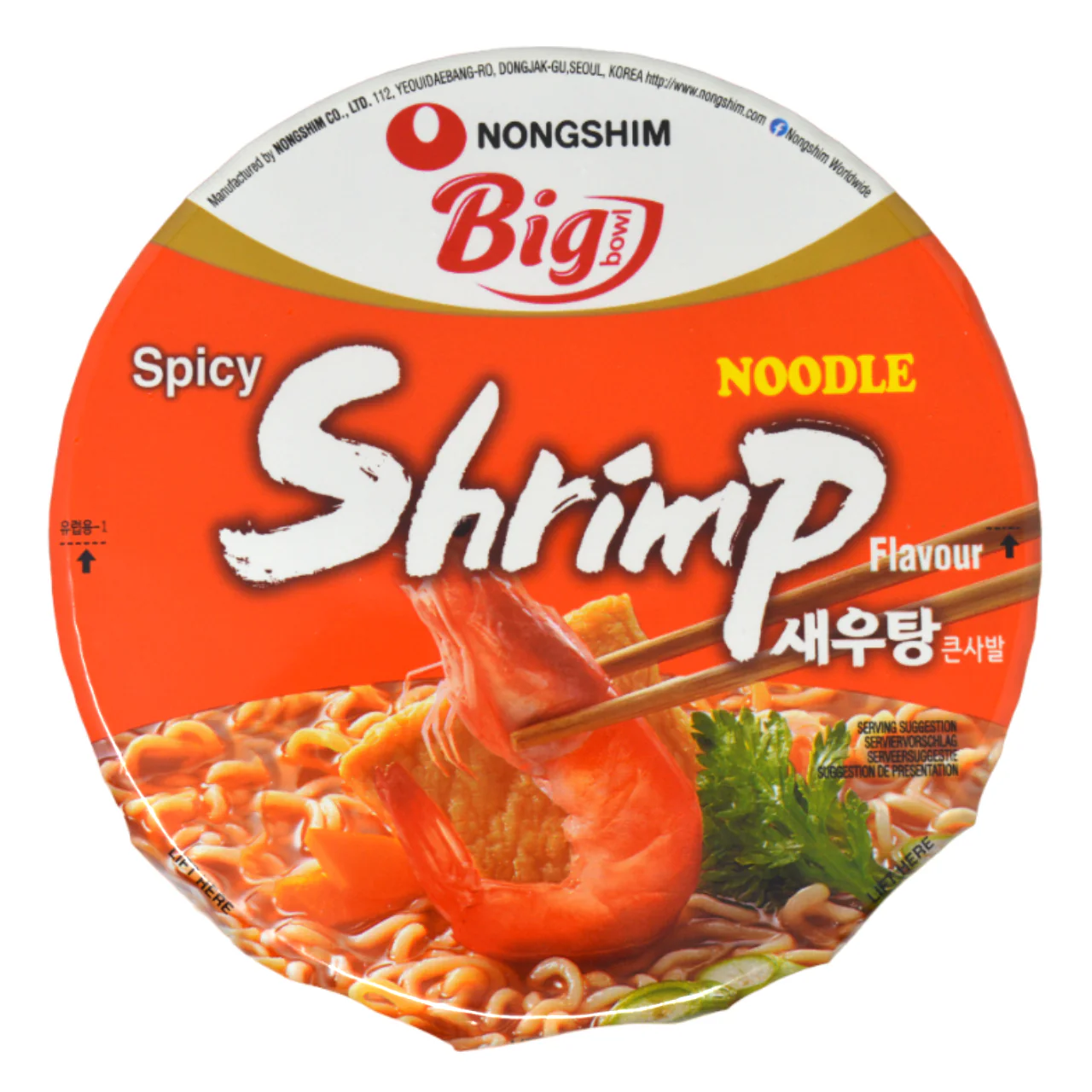 Nongshim Big Bowl Noodle (Shrimp)* 115G - Image 2