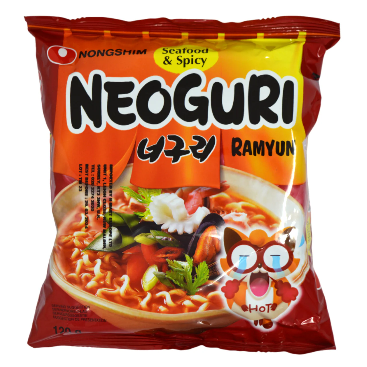 Nongshim Udon Noodle(Neoguri)(Seafood & Spicy)* 120G