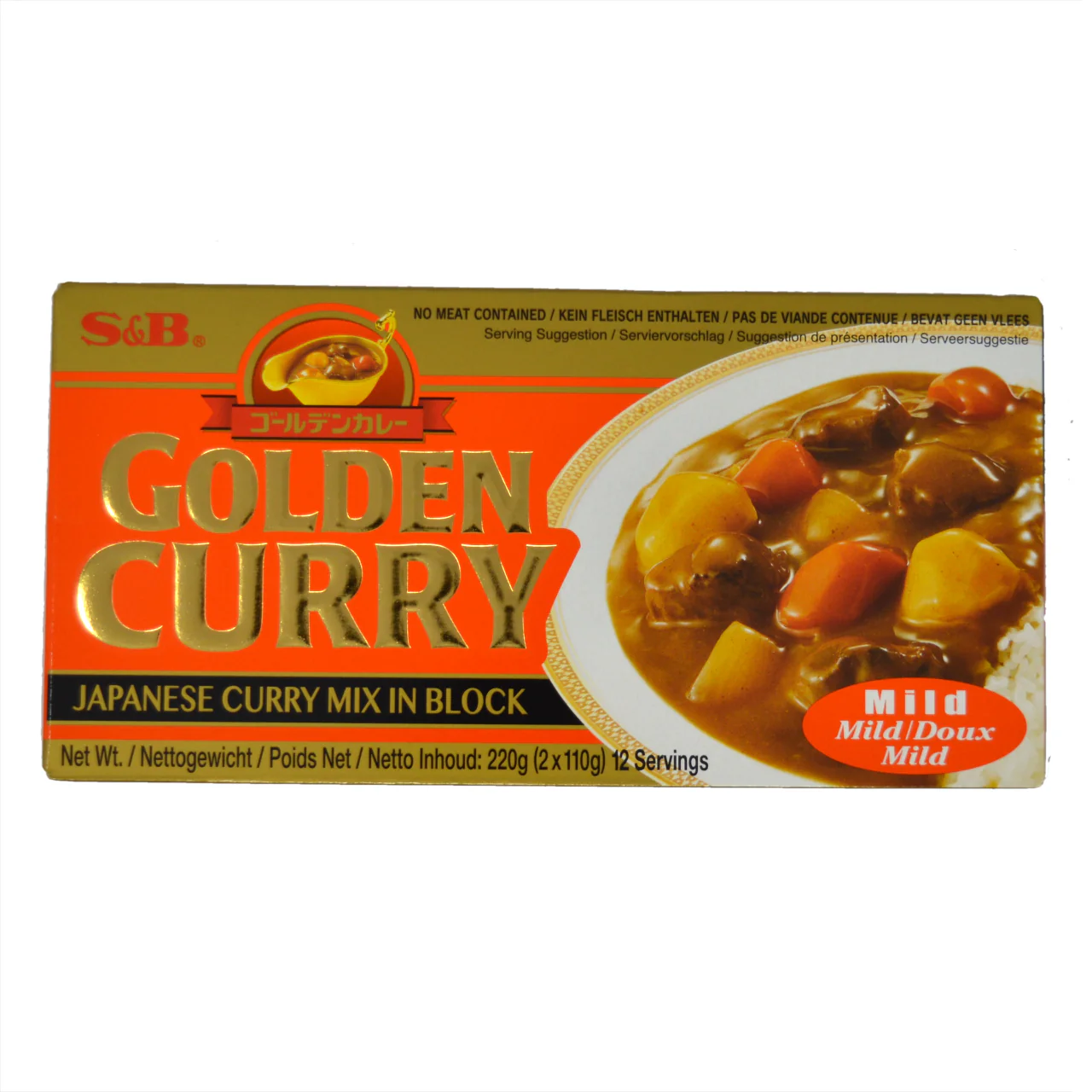 S&B Golden Curry Roux Mild 220g – Japanese Curry Sauce Mix