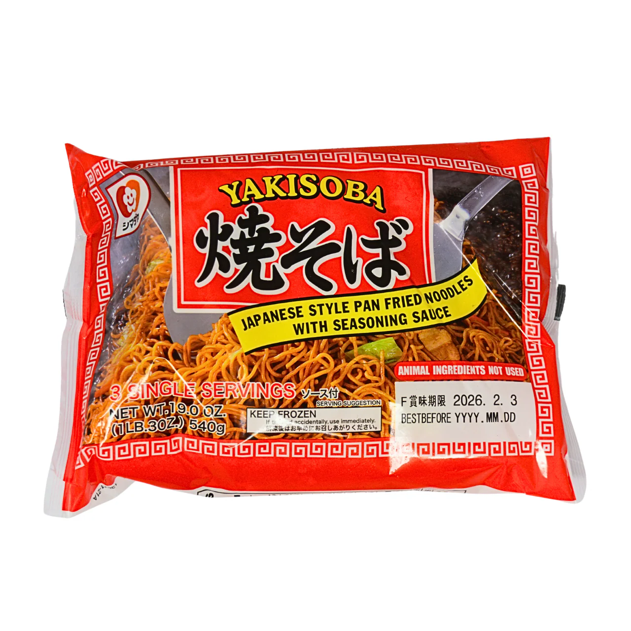 Shimadaya Yakisoba with Seasoning Sauce 3 Servings