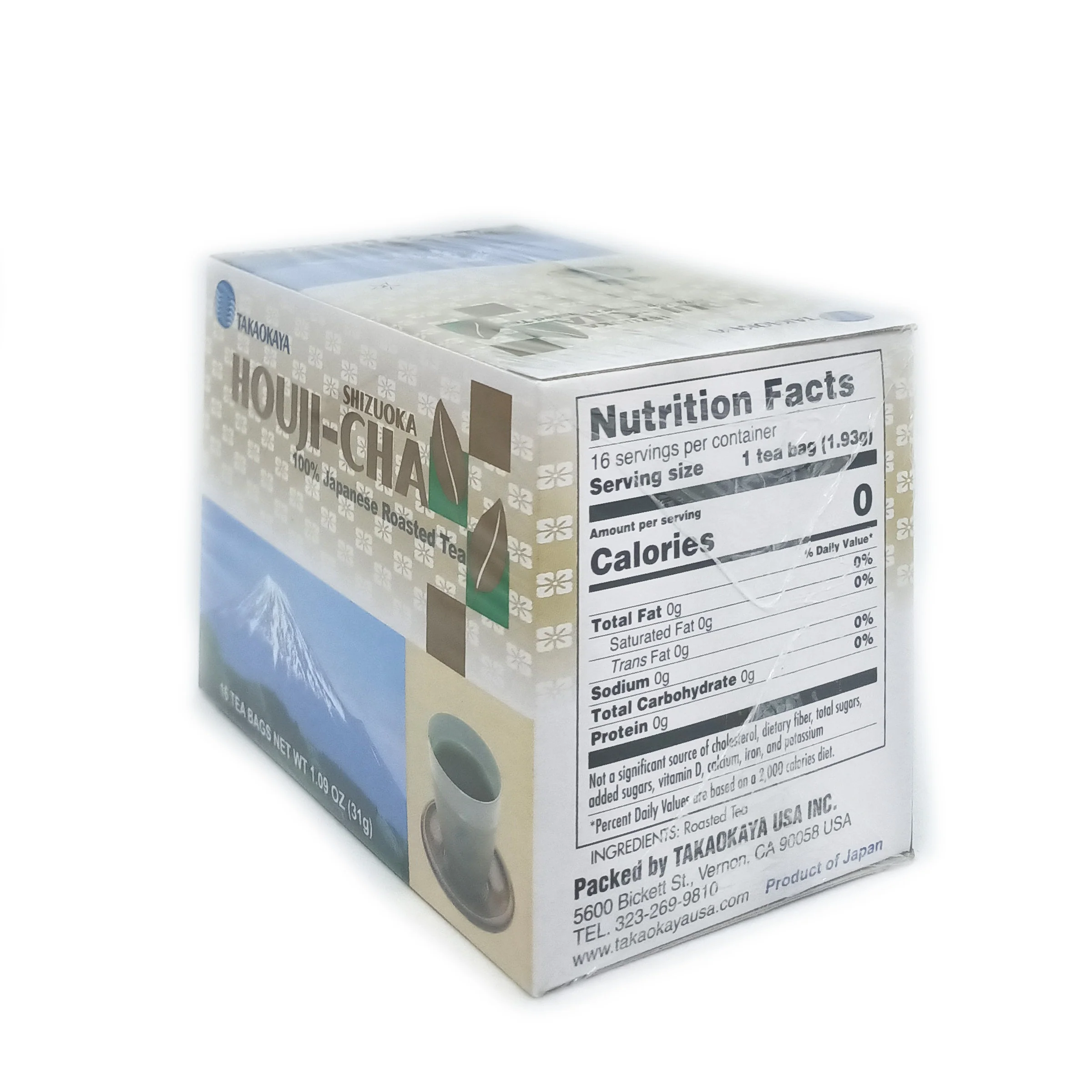 Takaokaya Houjicha Teabags - Roasted Green Tea 16pc - Image 5