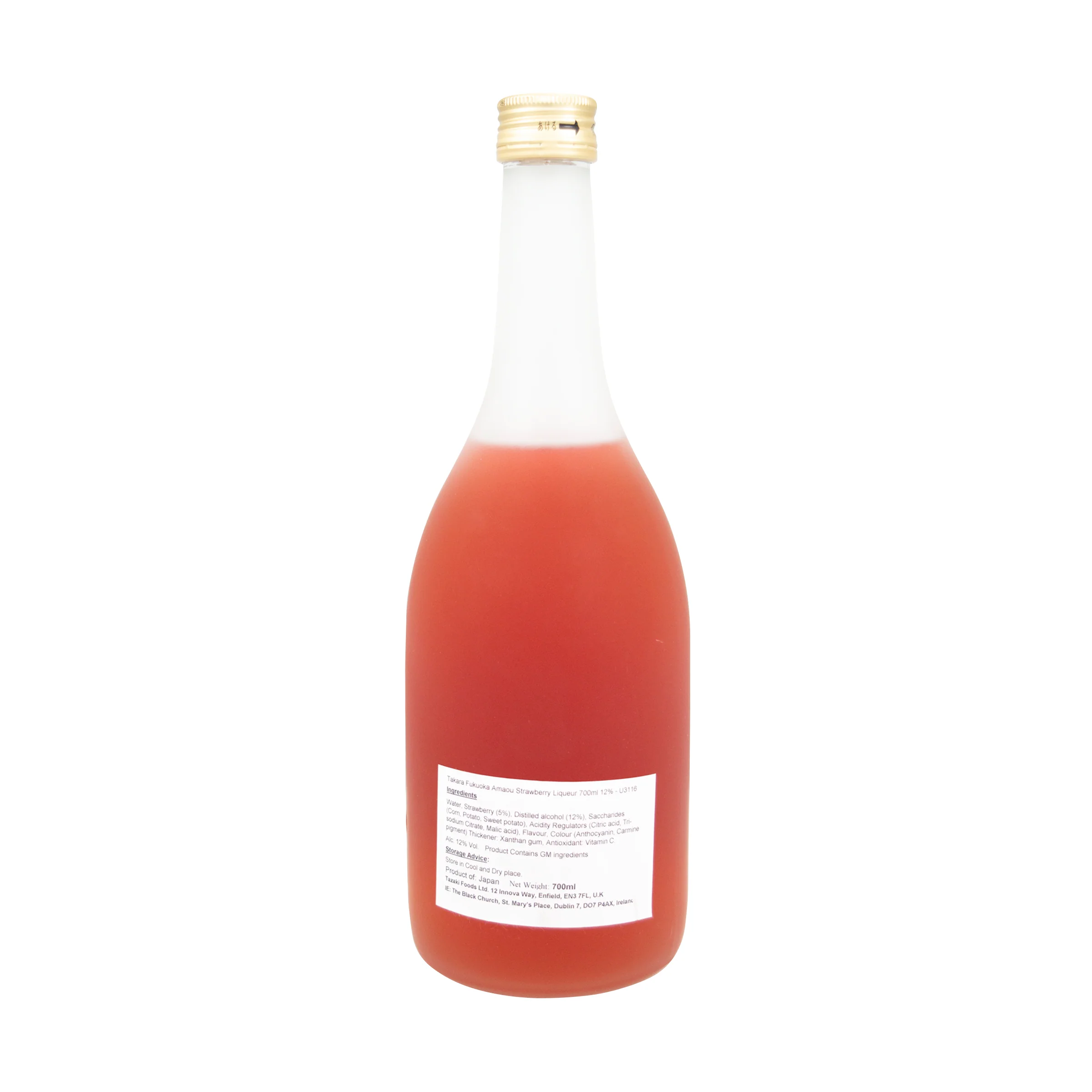 Takara Fukuoka Amaou Strawberry Liqueur 700ml 12% - Image 2
