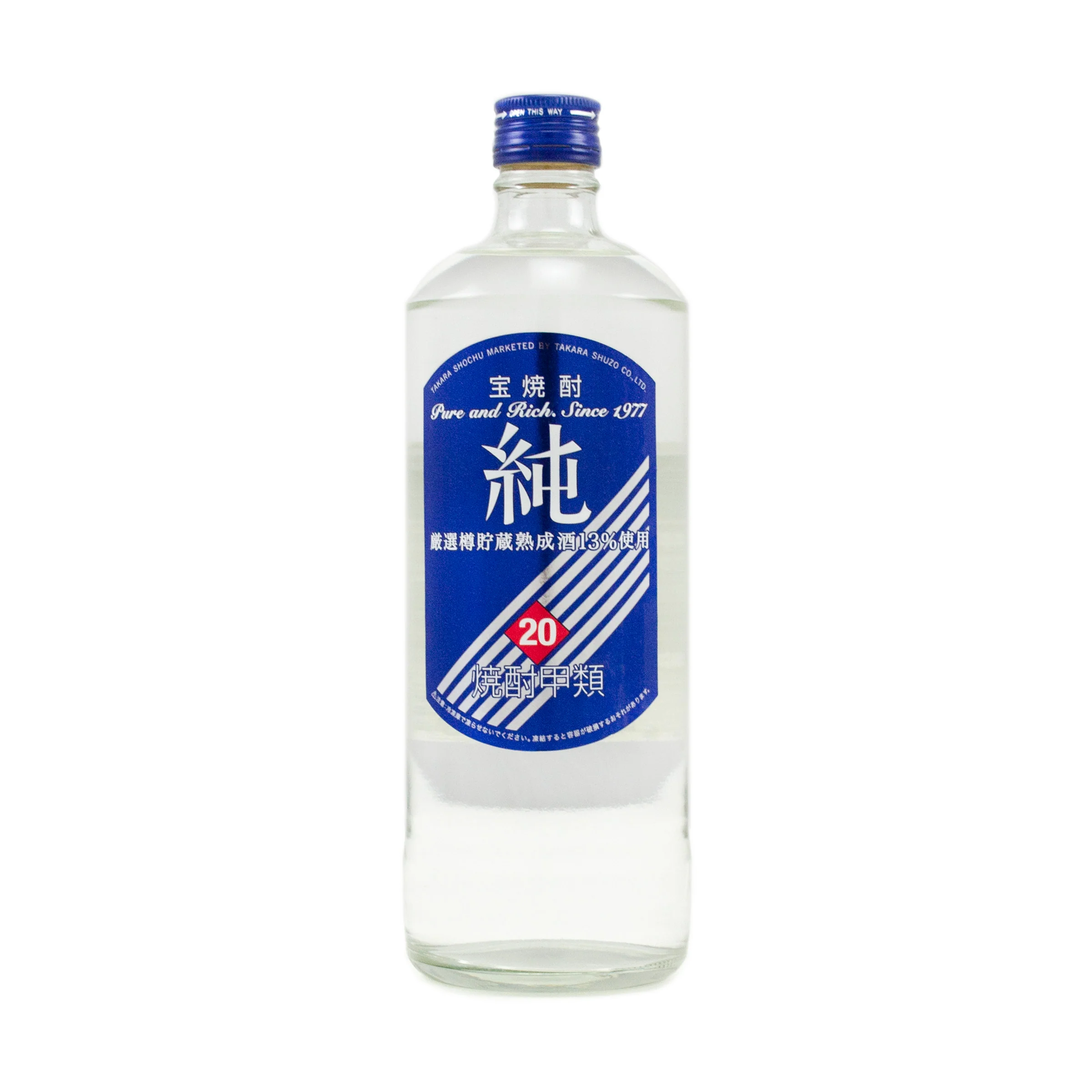 Takara Shochu Jun Kōrui Shochu (Distilled Spirit with Gluten) 720ml 20%