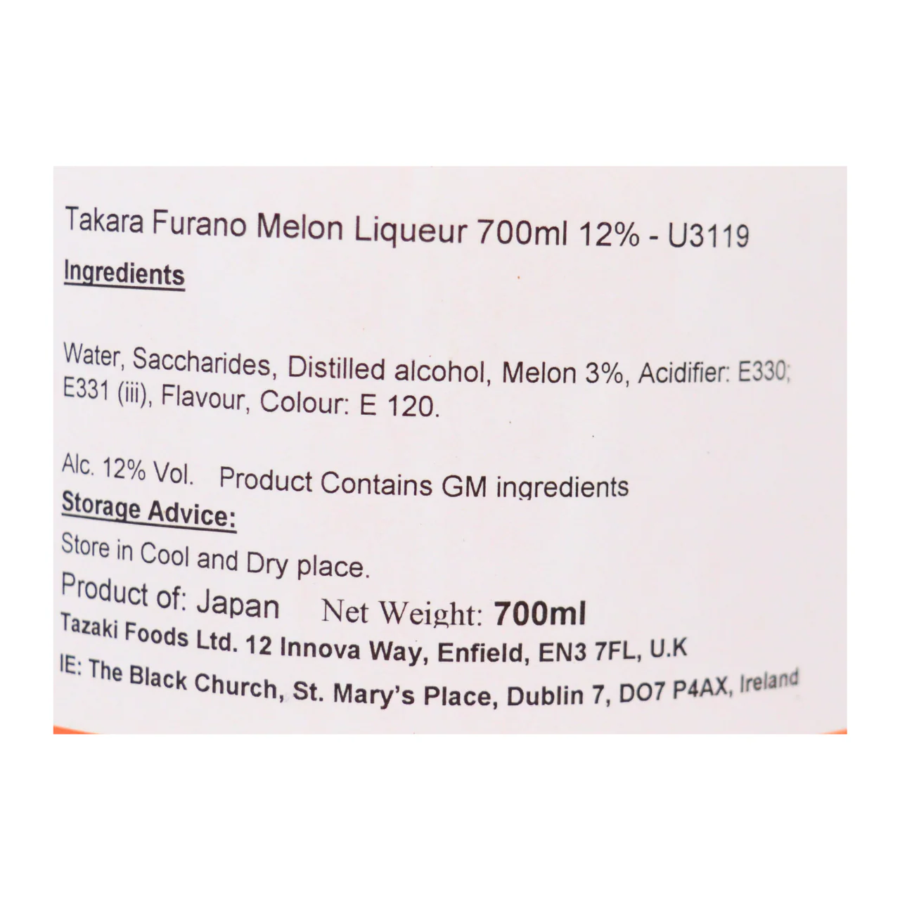 Takara Shimane Shine Muscat Liqueur 700ml 12% - Image 2