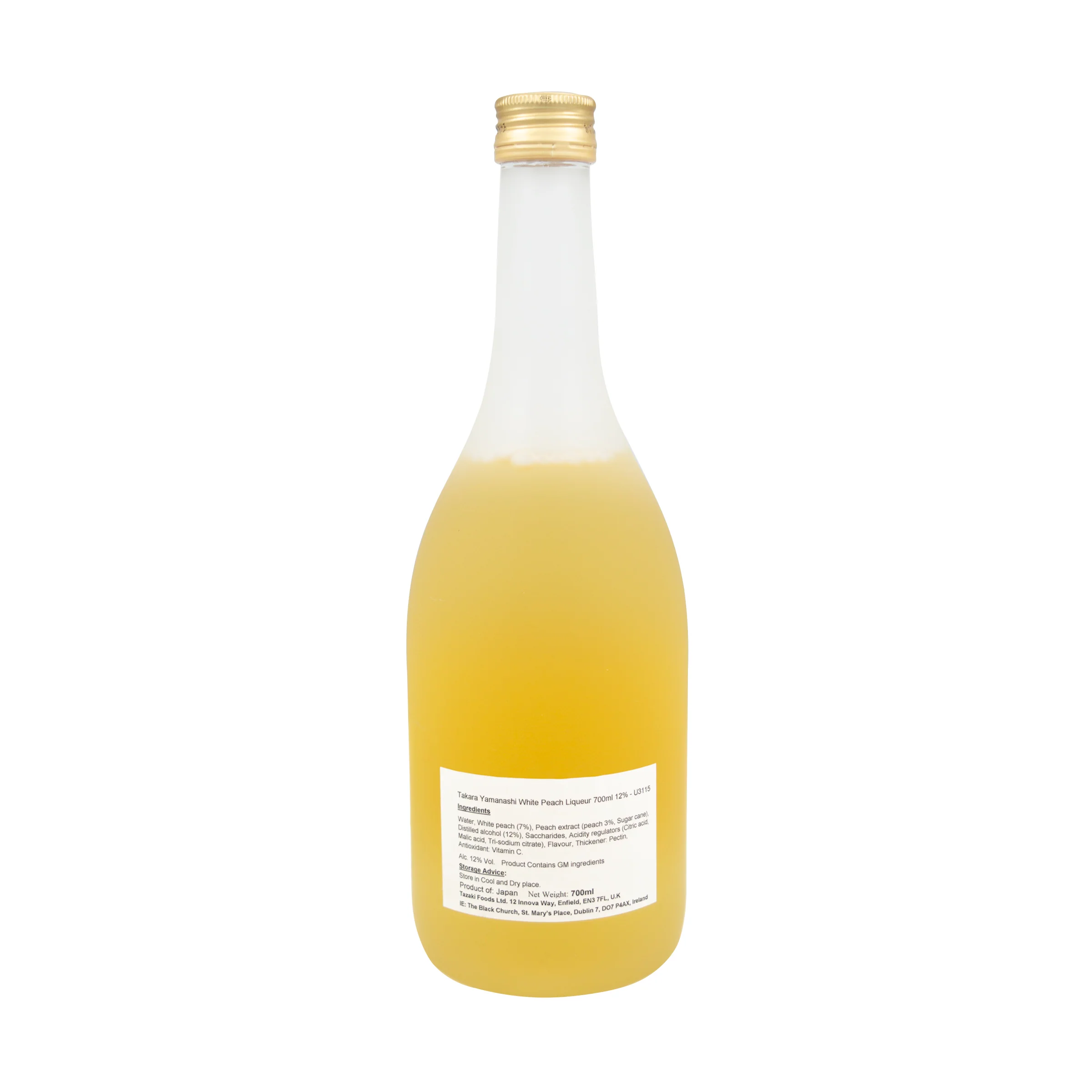 Takara Yamanashi White Peach Liqueur 700ml 12% - Image 2