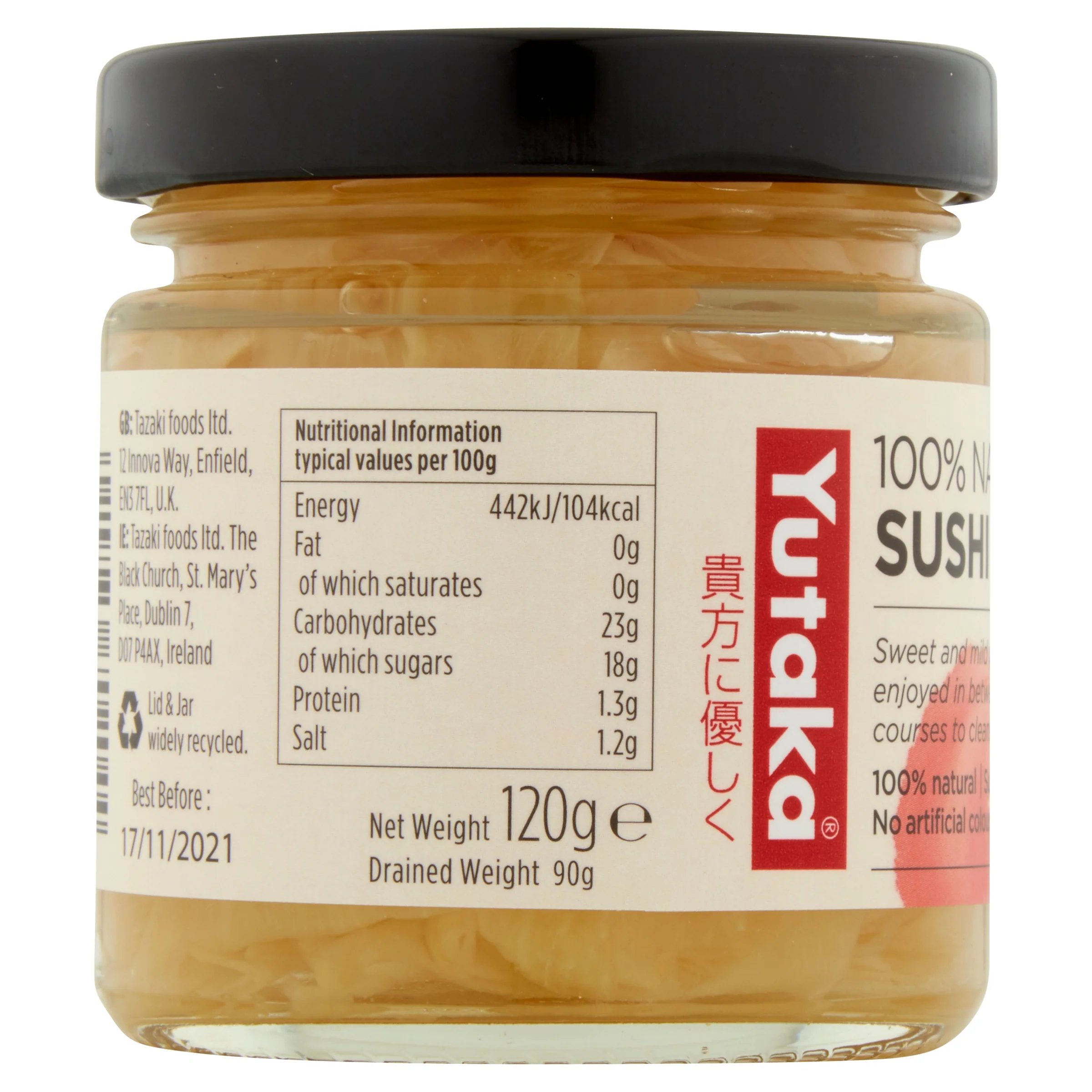 Yutaka Sushi Ginger Gari 120g - Image 3