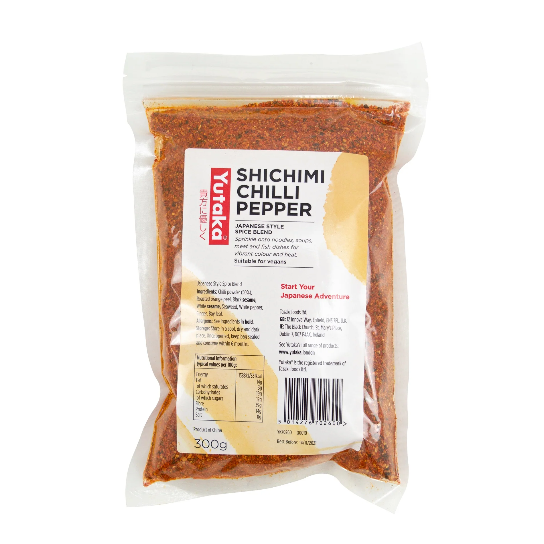 Yutaka Shichimi Chili Pepper 300g