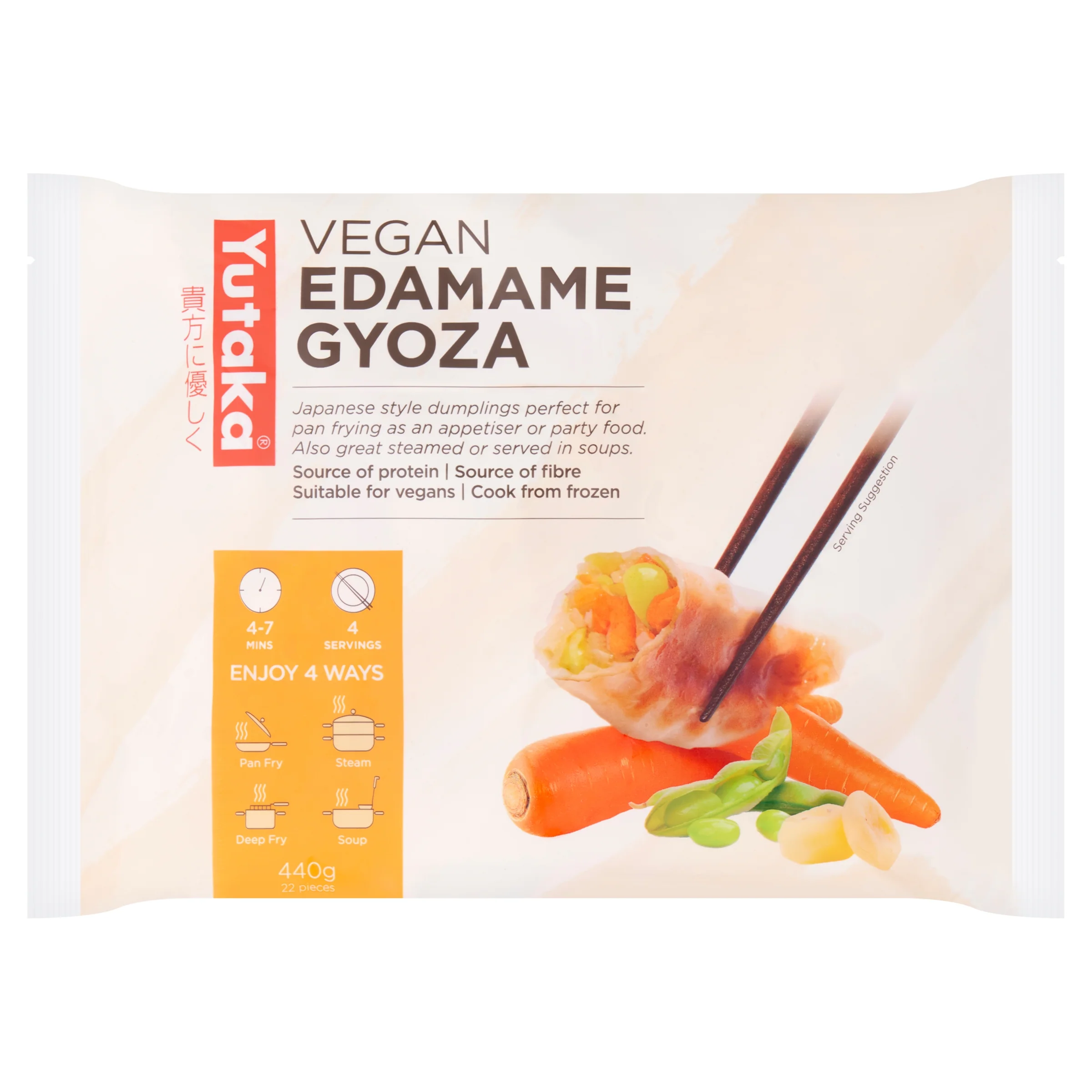 Yutaka Vegan Edamame Gyoza Japanese Dumplings 440g (22pc) *Best Befoe Date: 15/06/2026*
