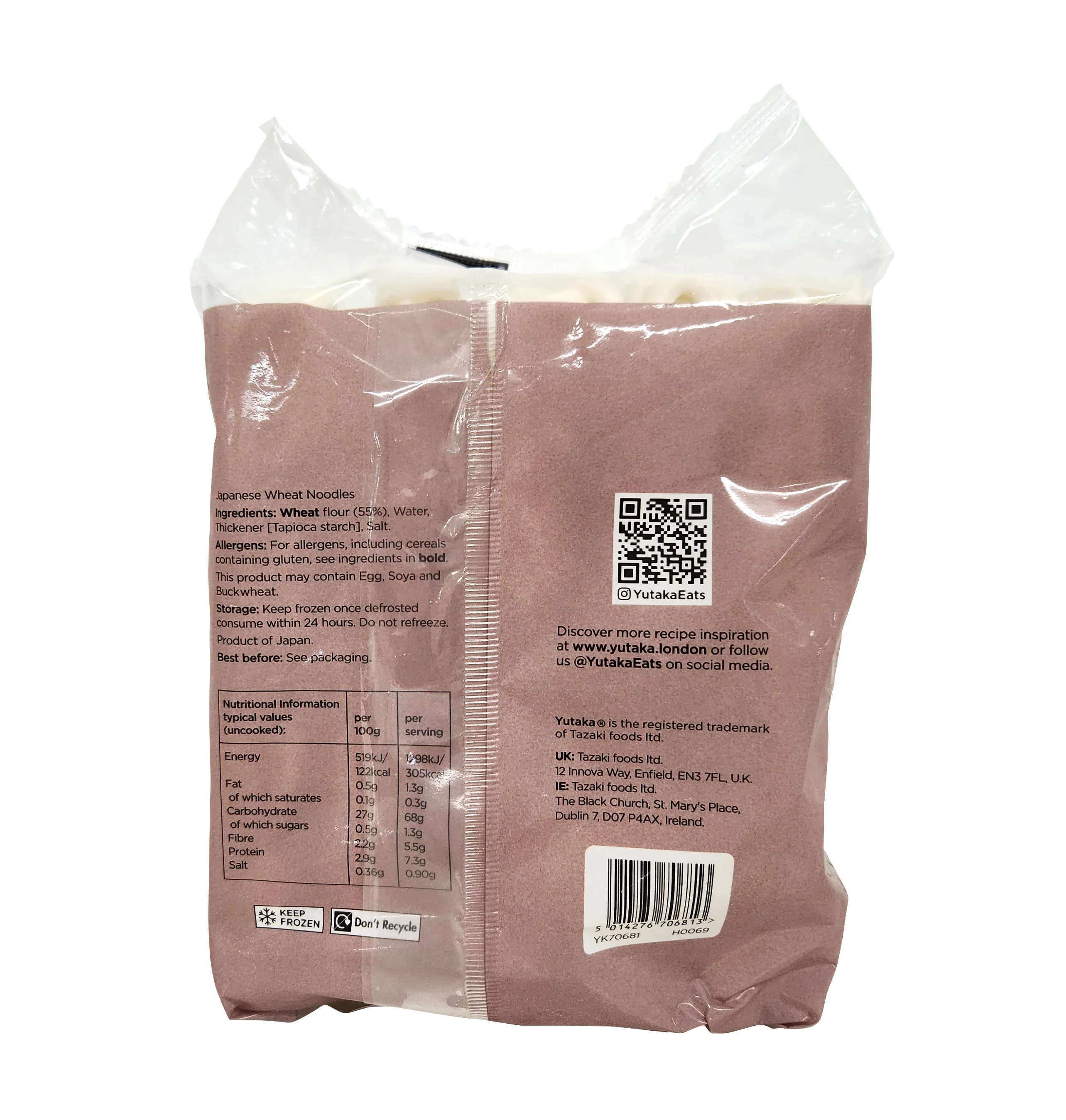 Yutaka Frozen Kano Udon 5x250g - Image 3