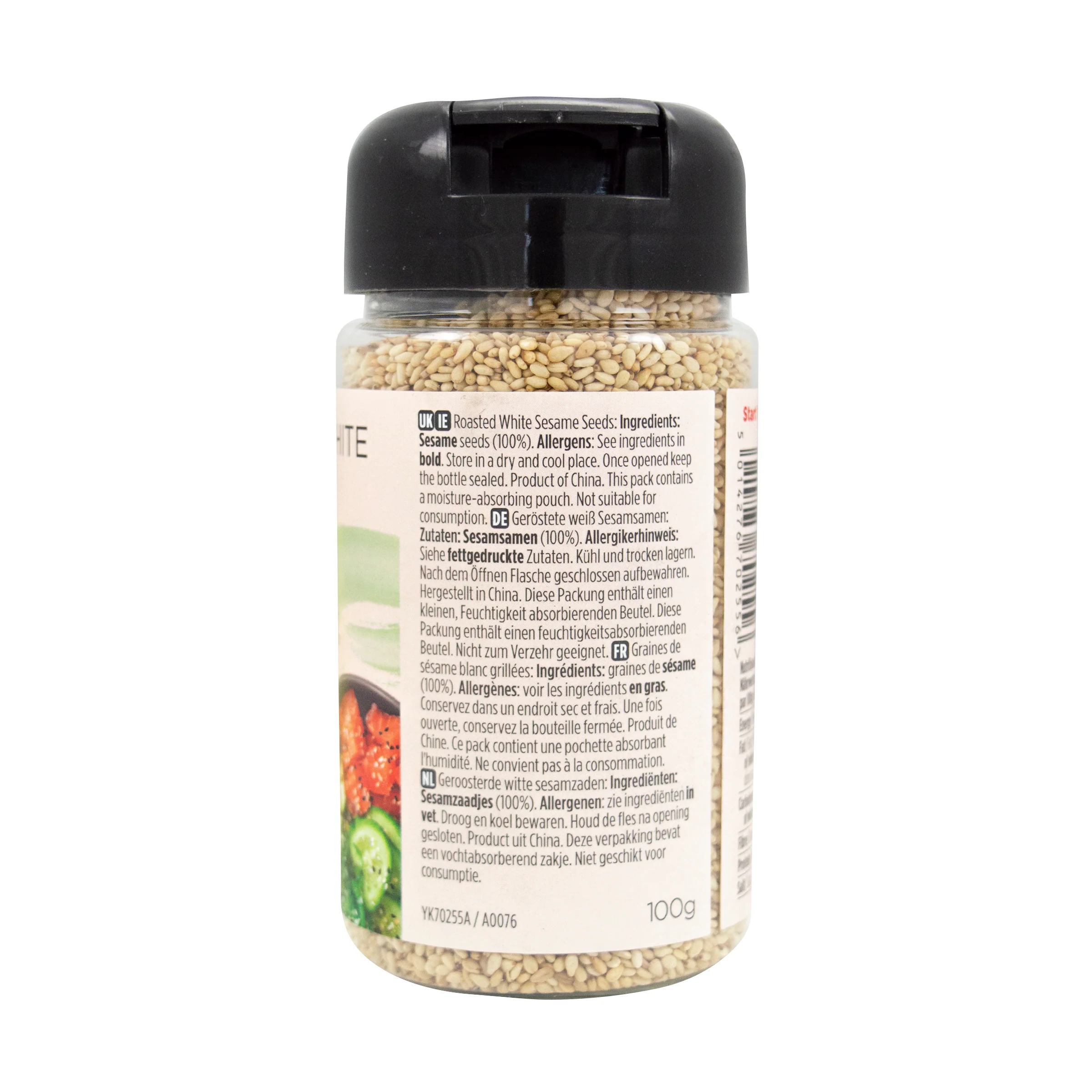 Yutaka Roasted White Sesame Seeds 100g - Image 3