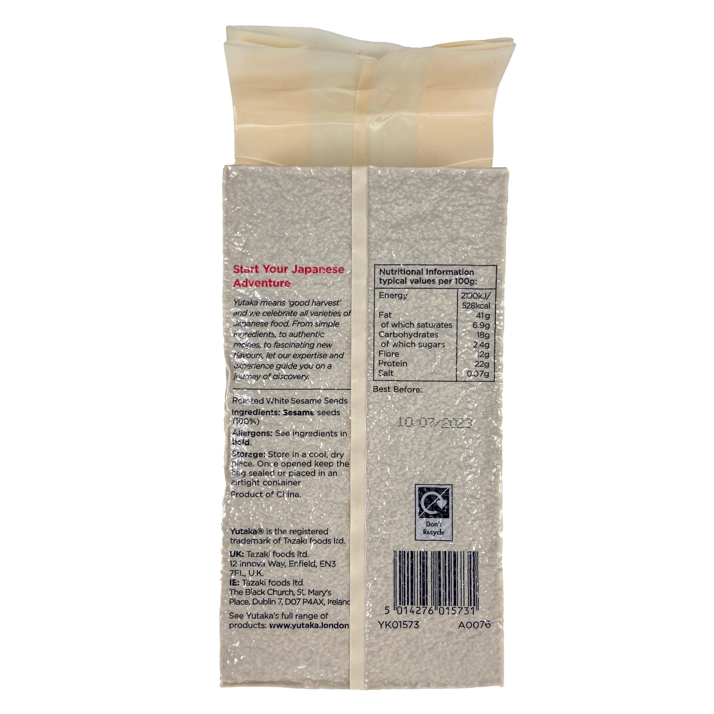 Yutaka Roasted White Sesame Seeds 1kg - Image 2