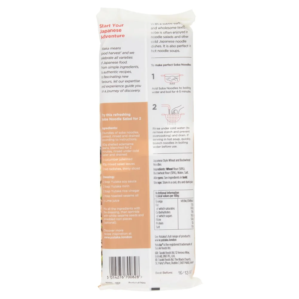 Yutaka Soba Noodles 250g - Image 2