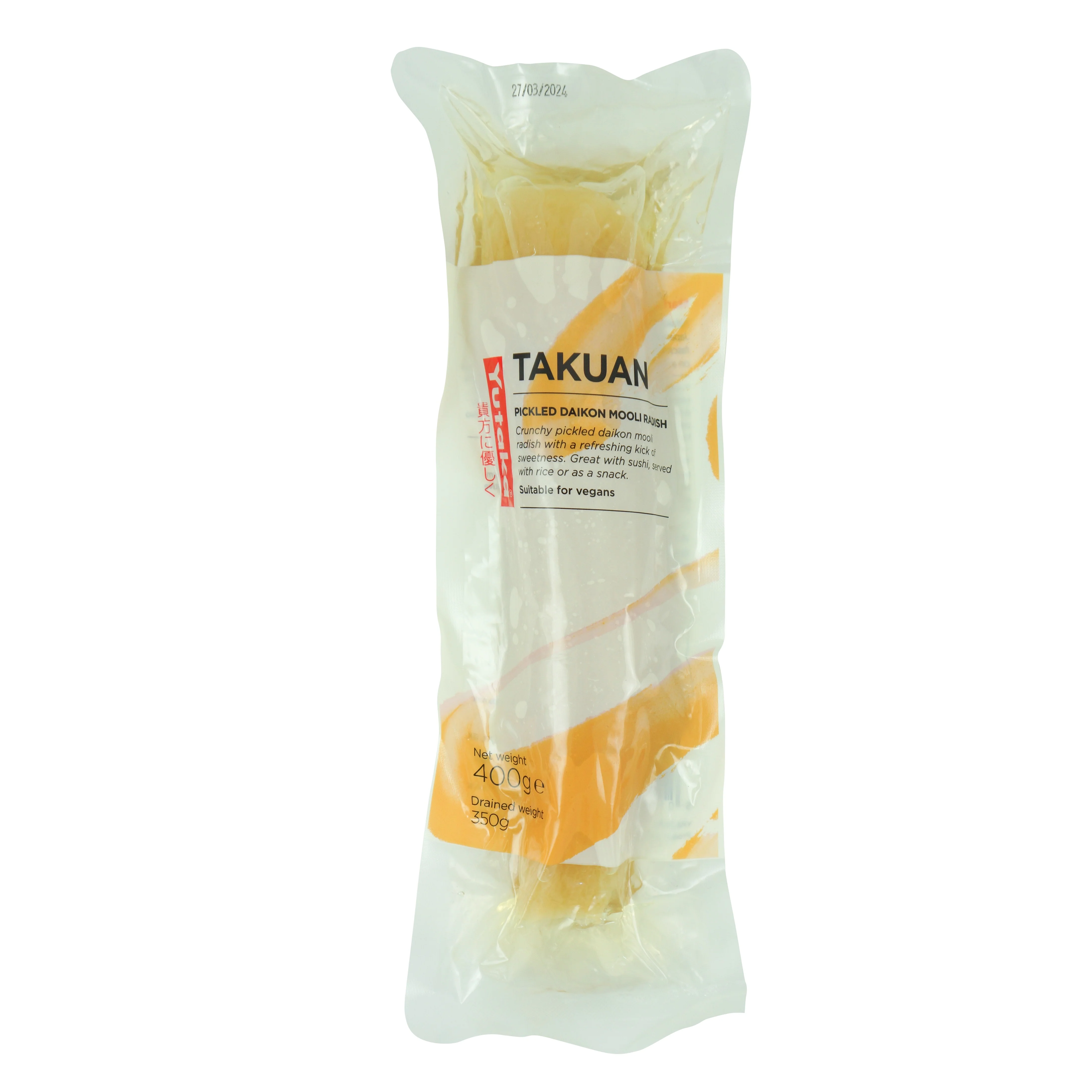 Yutaka Takuan Pickled Daikon Mooli Radish 400g