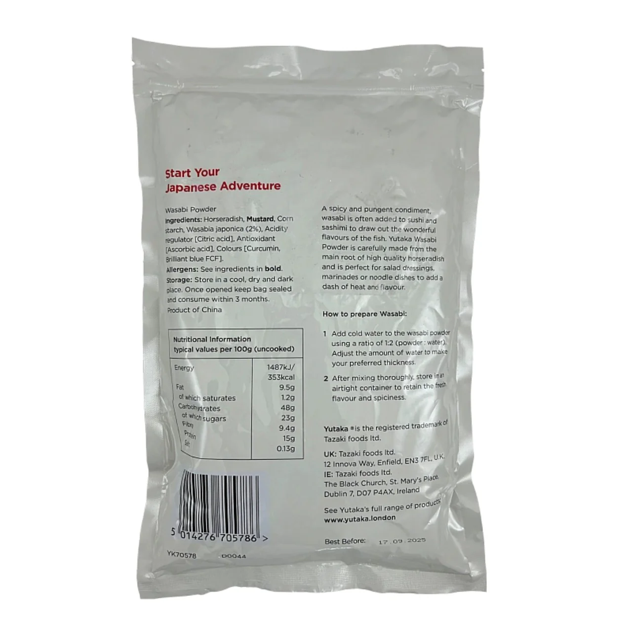 Yutaka Wasabi Powder 1kg - Image 2